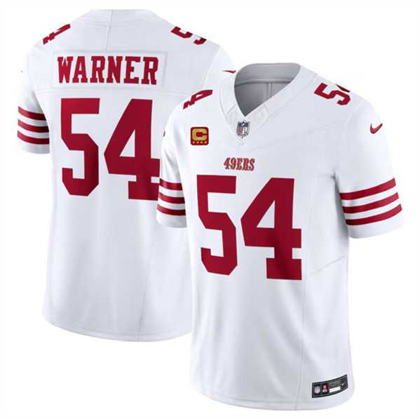 Men & Women & Youth San Francisco 49ers #54 Fred Warner White 2024 F.U.S.E. With 4-Star C Patch Vapor Untouchable Limited Stitched Jersey